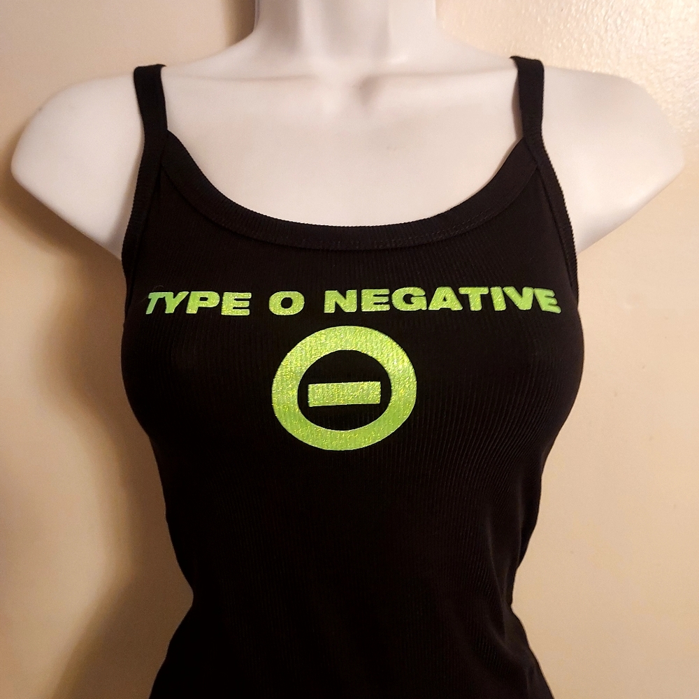 type o negative tank top neon green glitter vinyl type o negative crop top
